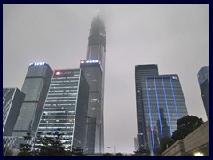 Futian District with Pingan International Finance Centre, that soon will become Shenzhen's tallest building.